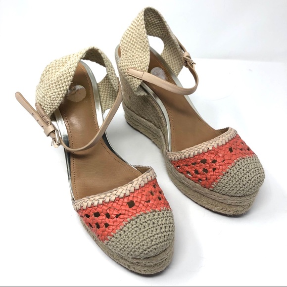 COACH crochet wedge sandals, size 9 - Picture 2 of 16